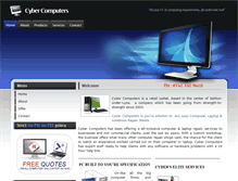 Tablet Screenshot of cyber-computers.co.uk